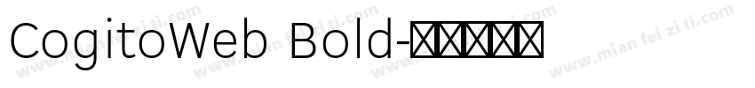 CogitoWeb Bold字体转换